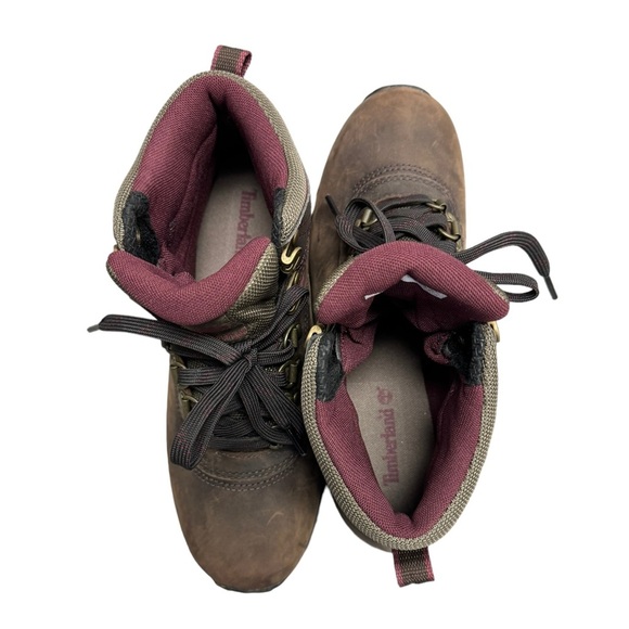 Timberland Women's Norwood Mid Brown Leather Waterproof Hiking Boots Size 6.5 - Picture 14 of 14